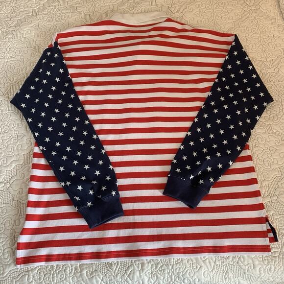 NWT Men’s Chubbies The Freedom Ring Rugby Shirt Size Large USA Olympics America - Picture 10 of 16